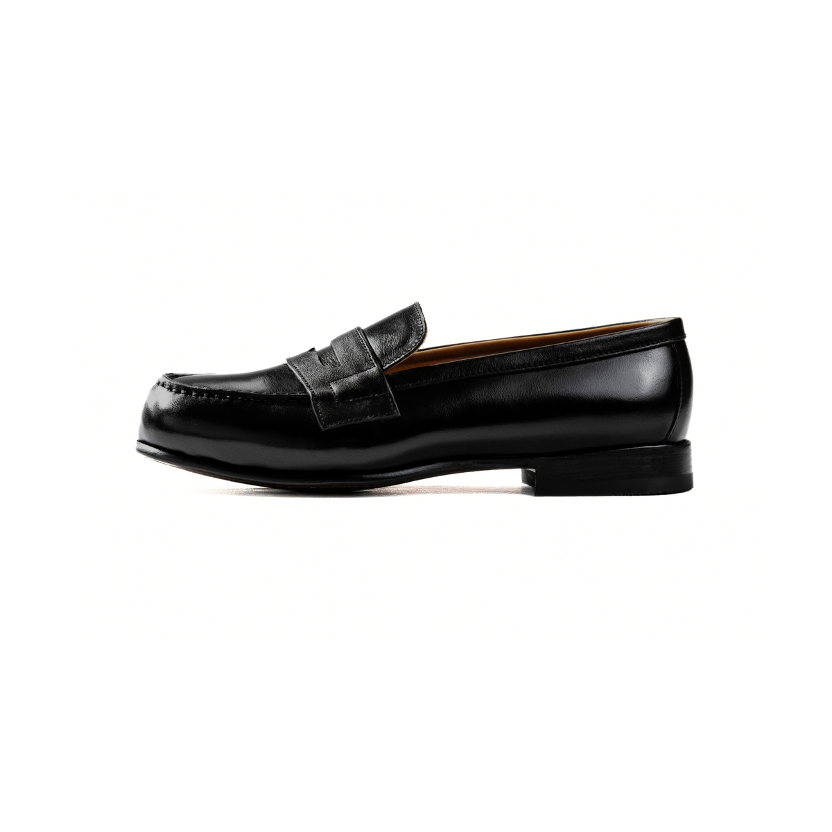 Femme Penny Loafer in Black Calf