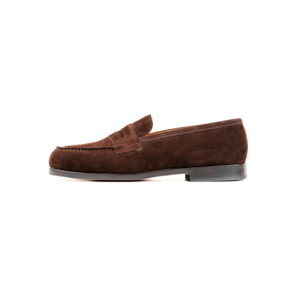 Classic Penny Loafer in Chocolate Suede