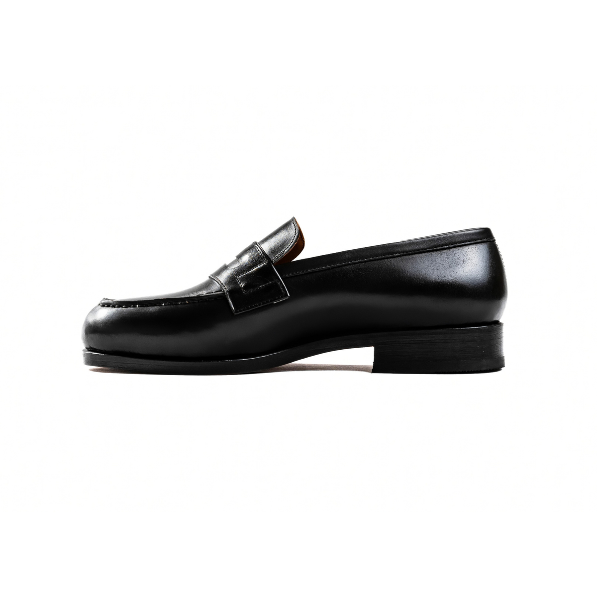 Classic Penny Loafer in Black Calf