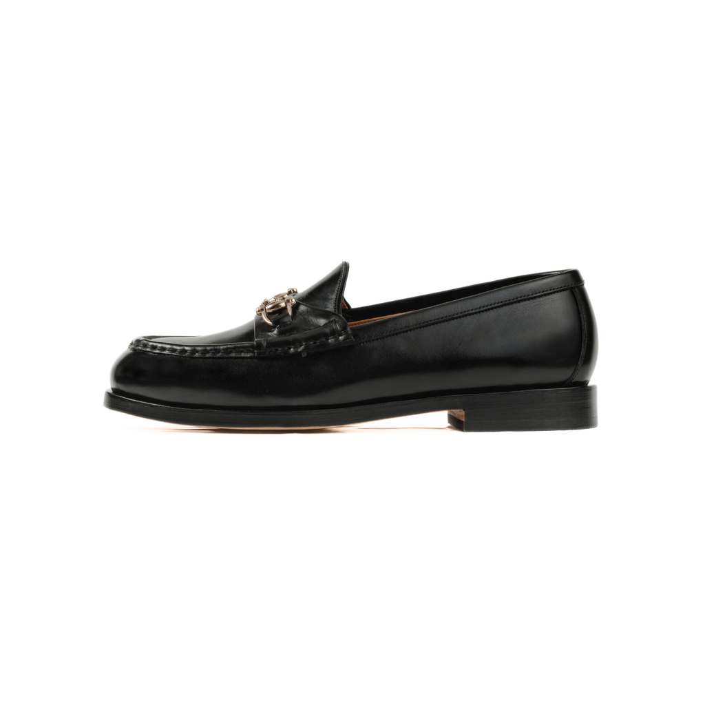 Bit Loafer in Black Calf