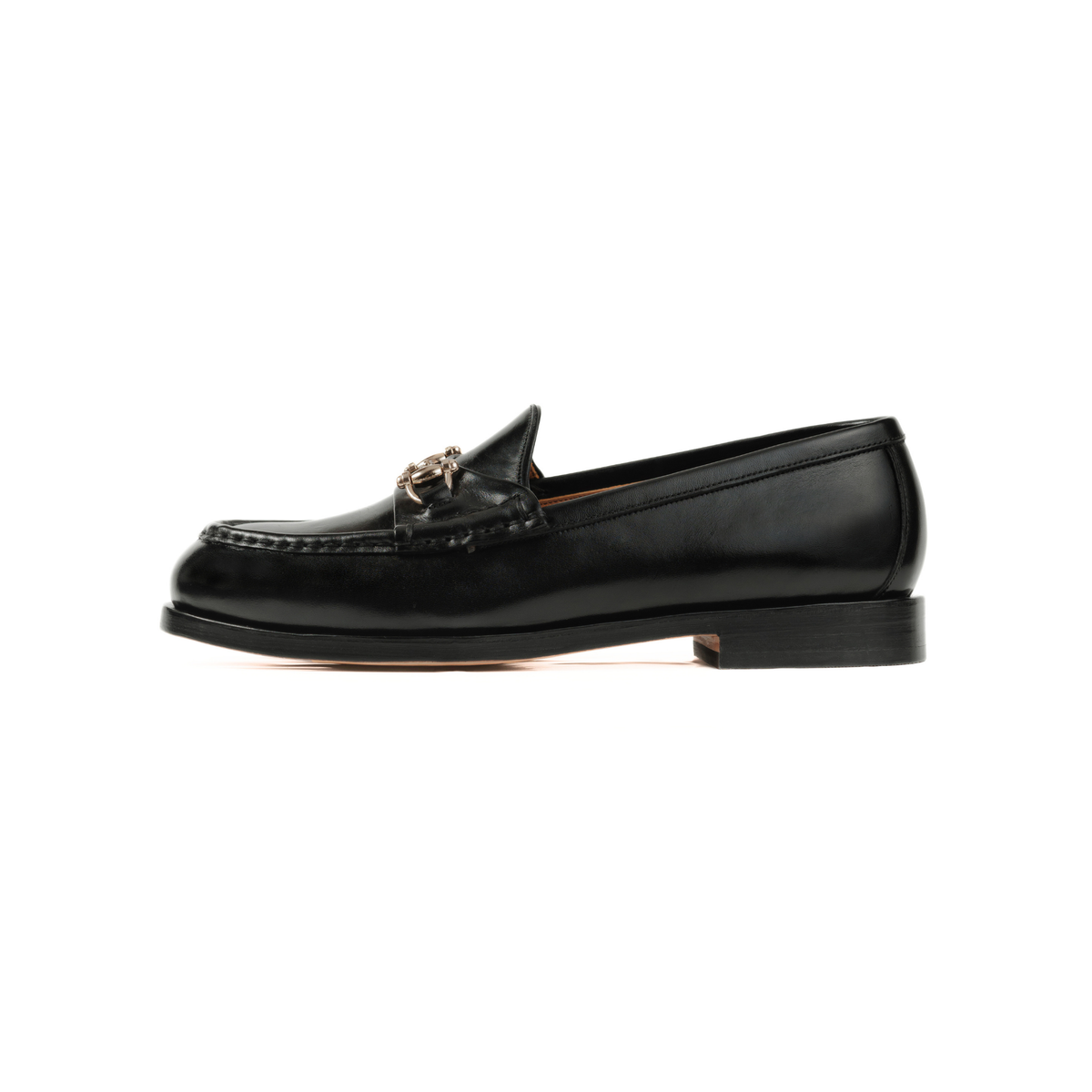 Bit Loafer in Black Calf