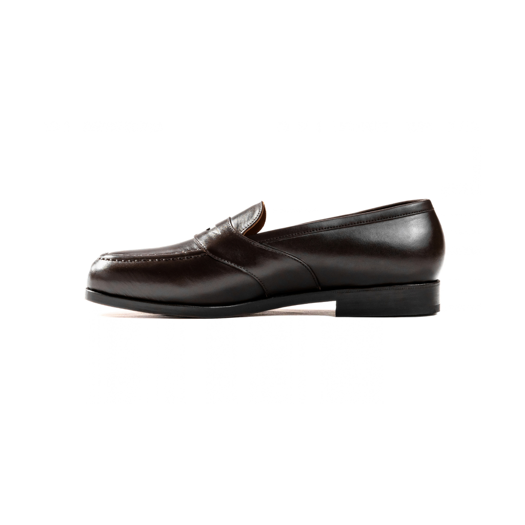 Full Strap Loafer in Dark Brown Cowhide