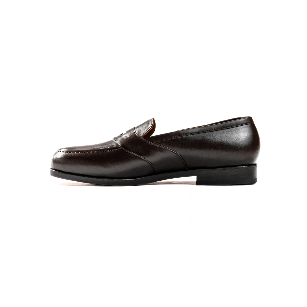 Full Strap Loafer in Dark Brown Cowhide