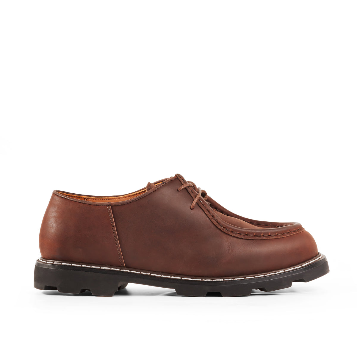 Country Derby in Redbrown Oiled Cowhide