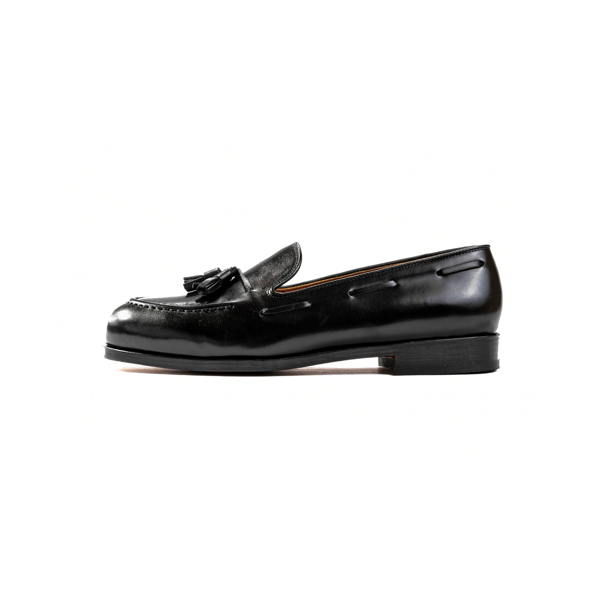 Tassel Loafer in Black Calf