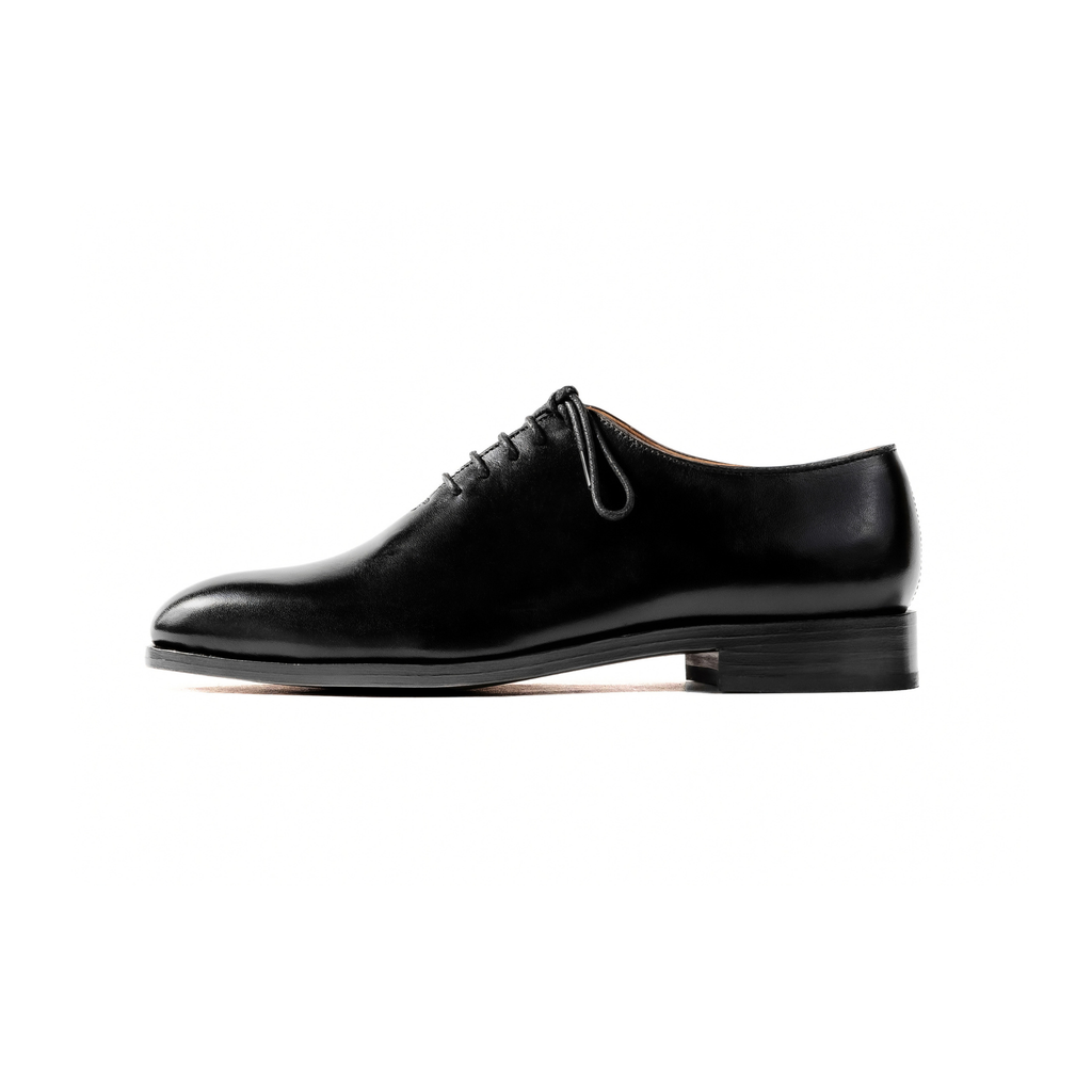 Wholecut Oxford in Black Calf