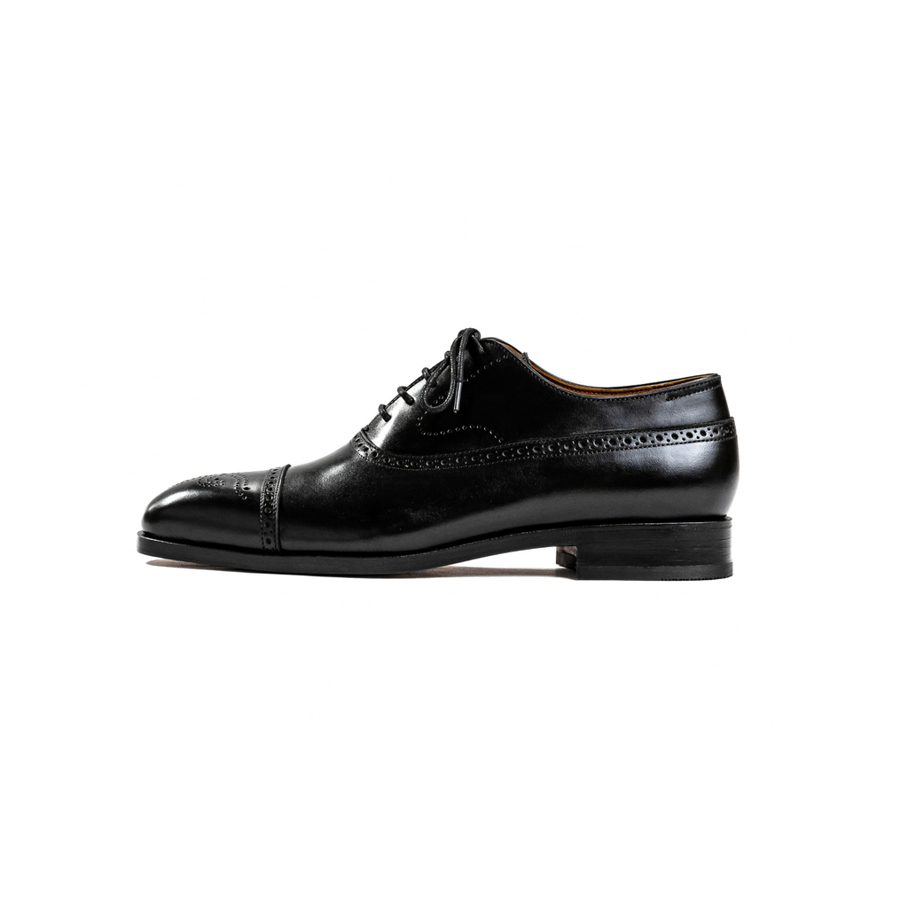 Balmoral Oxford in Black Calf