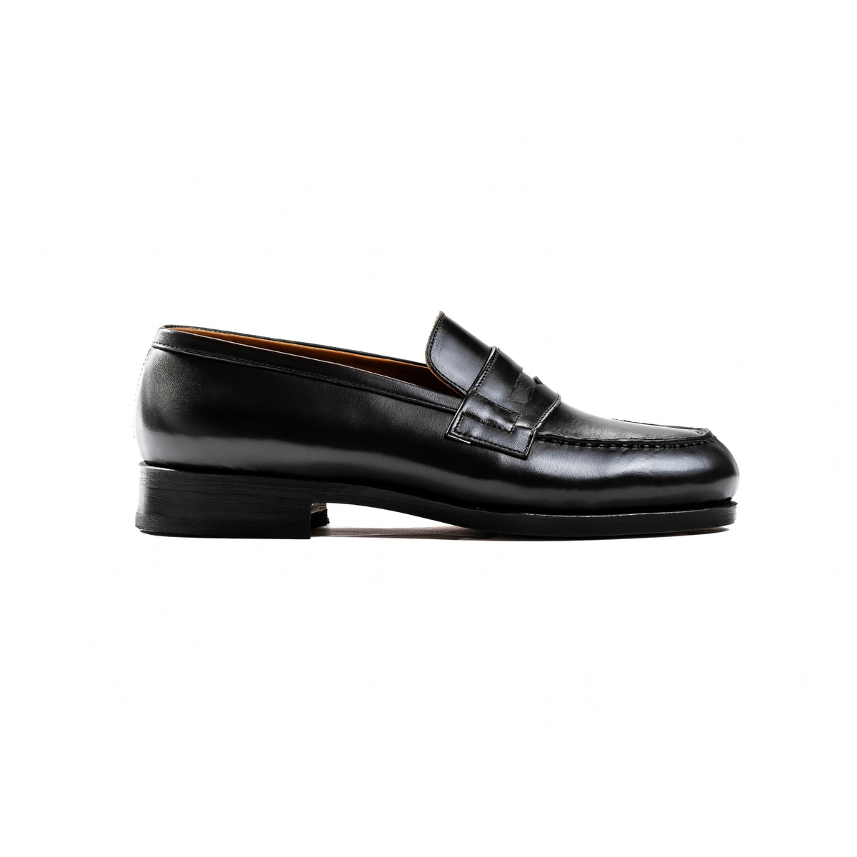 Classic Penny Loafer in Black Calf