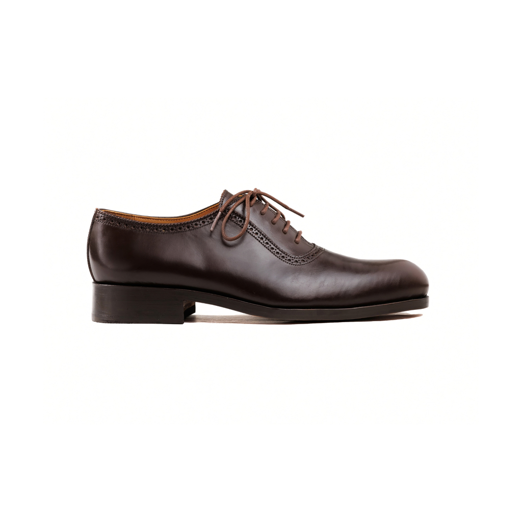 Adelaide Oxford in Dark Brown Cowhide