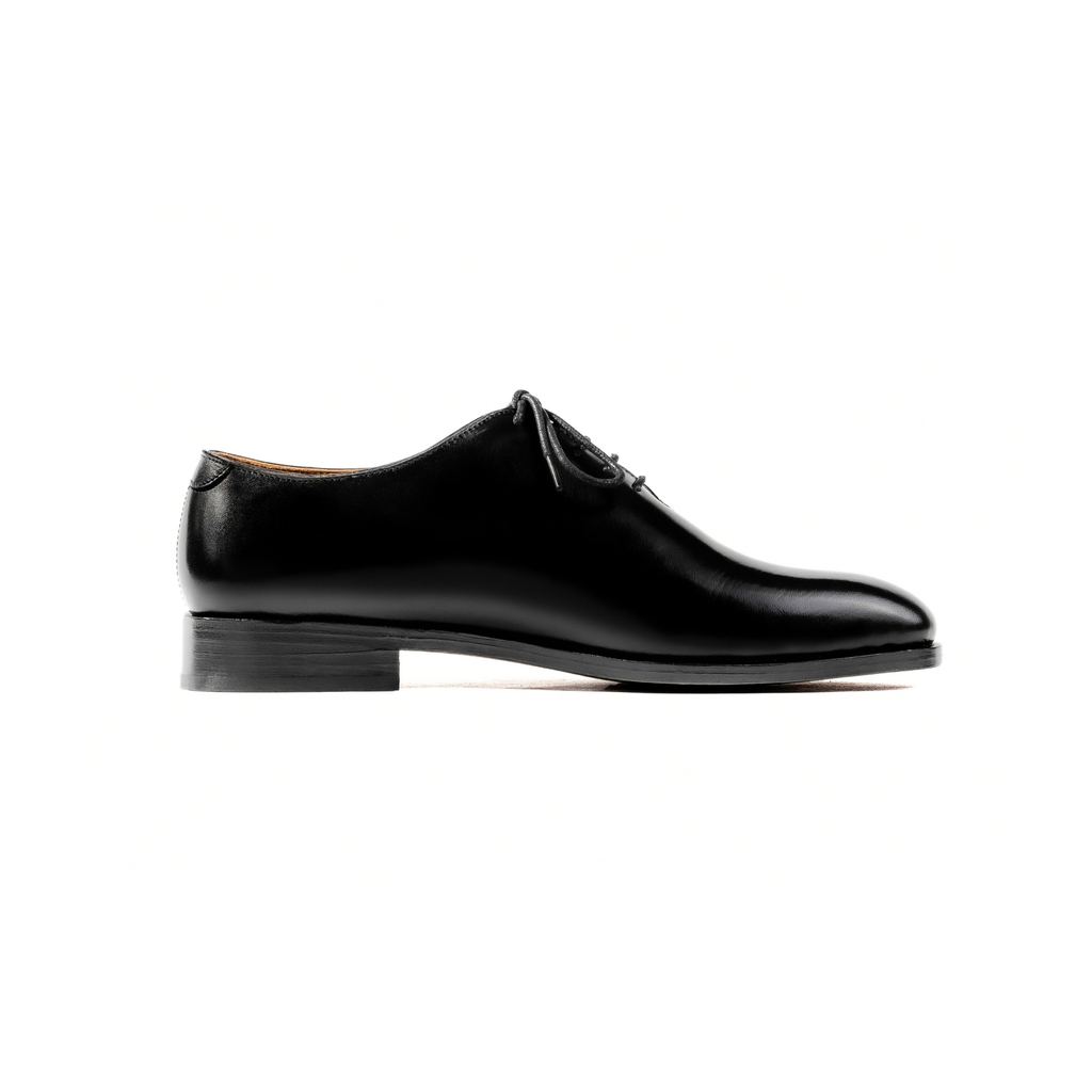 Wholecut Oxford in Black Calf