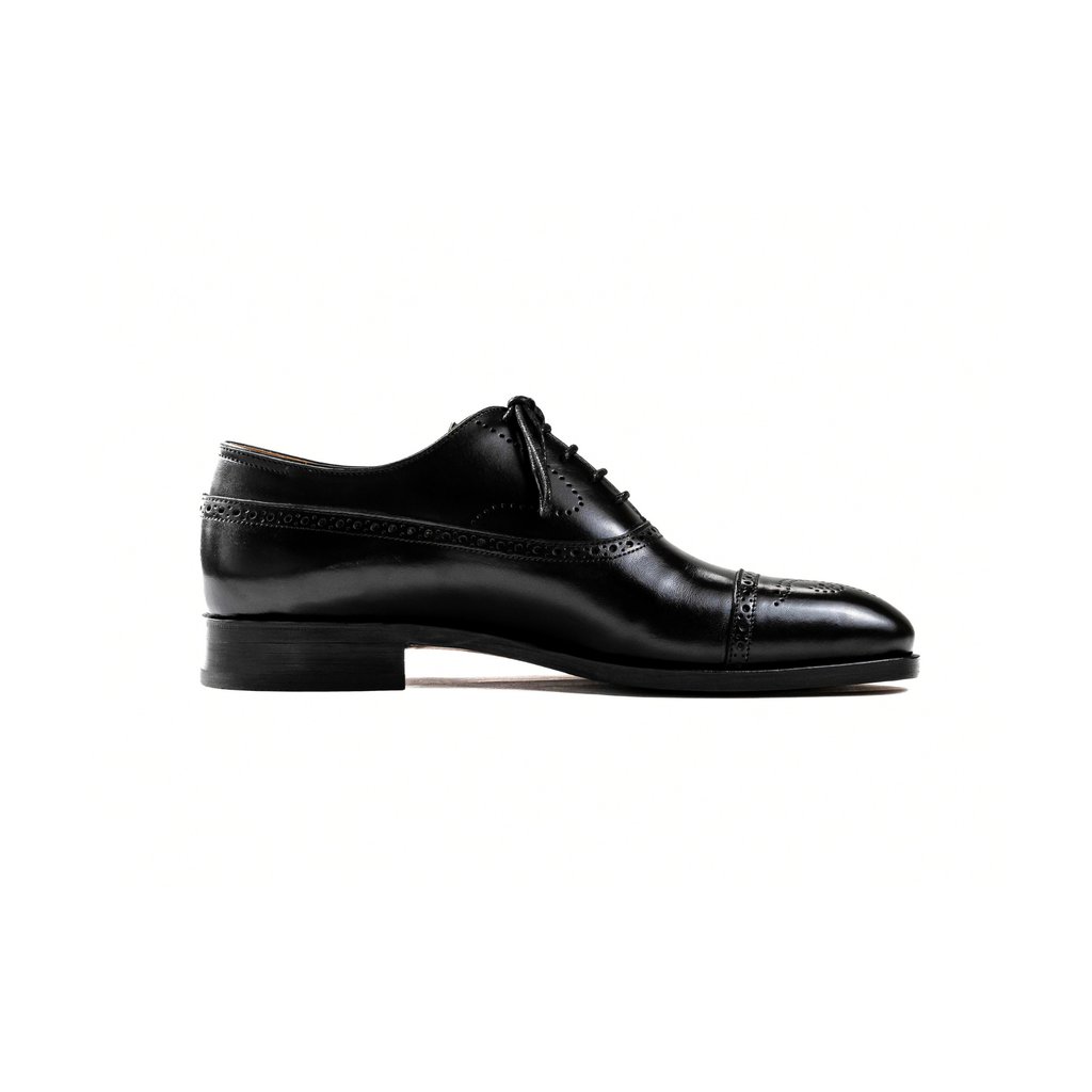 Balmoral Oxford in Black Calf