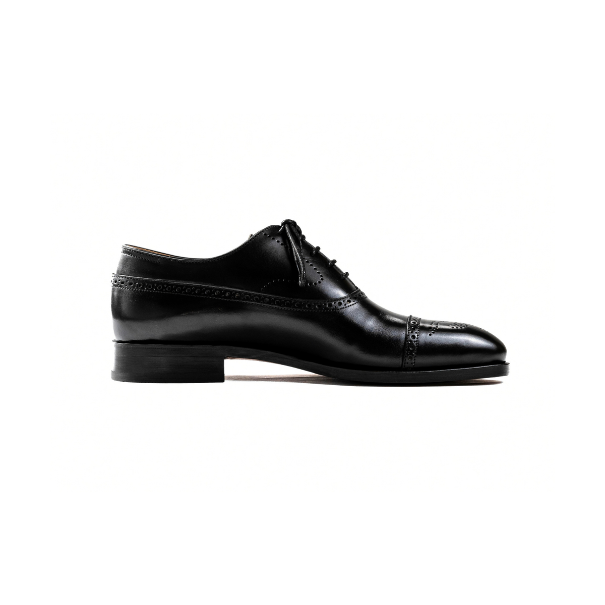 Balmoral Oxford in Black Calf