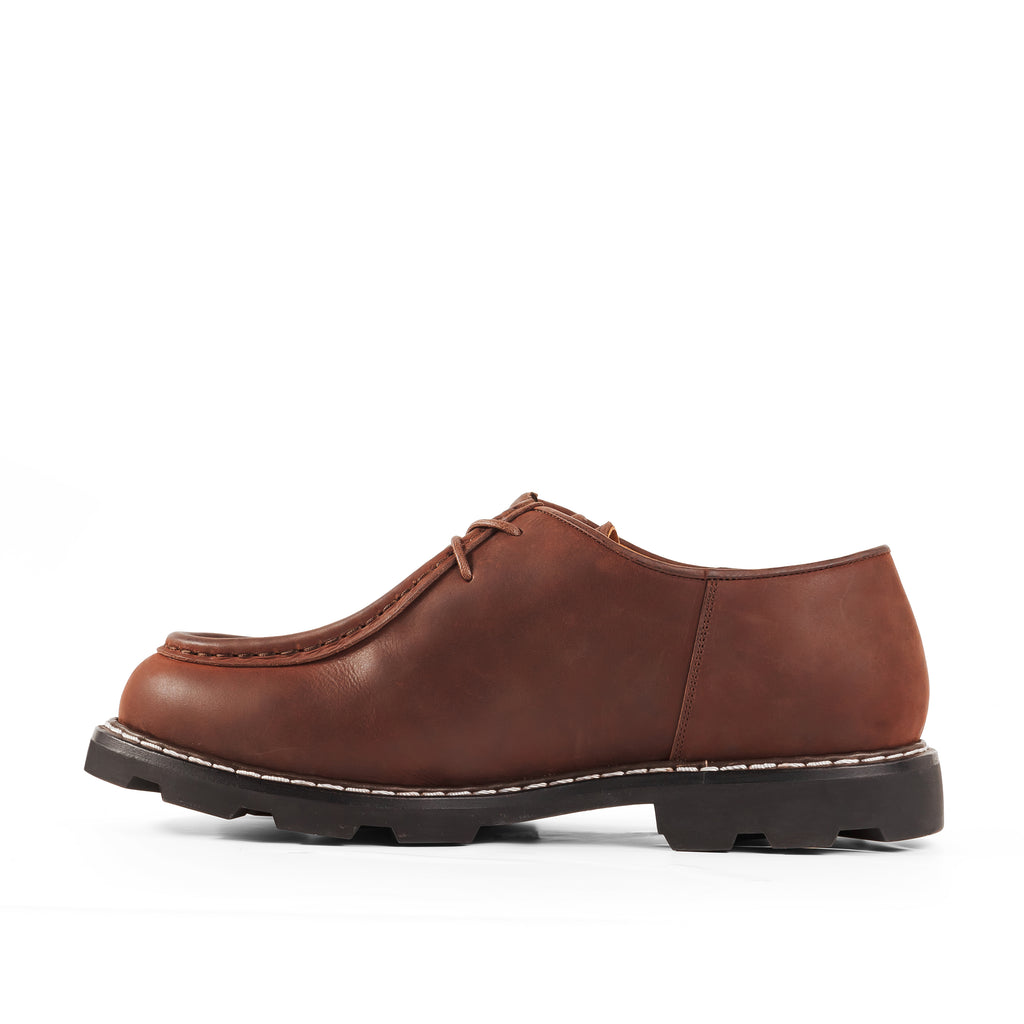 Country Derby in Redbrown Oiled Cowhide