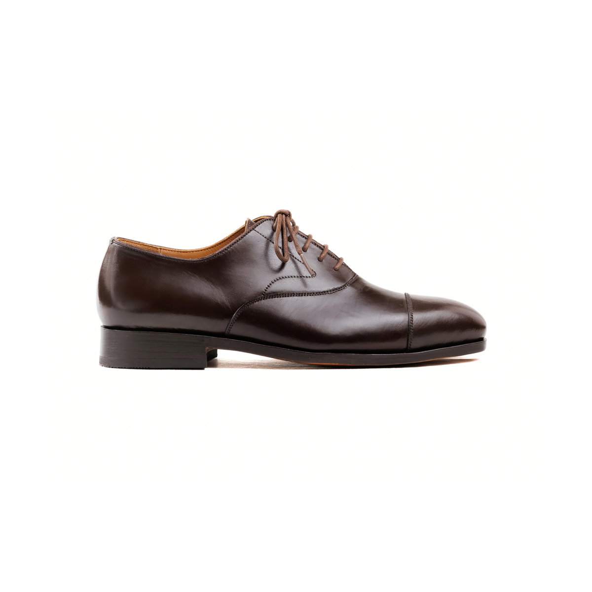 Captoe Oxford in Dark Brown Cowhide