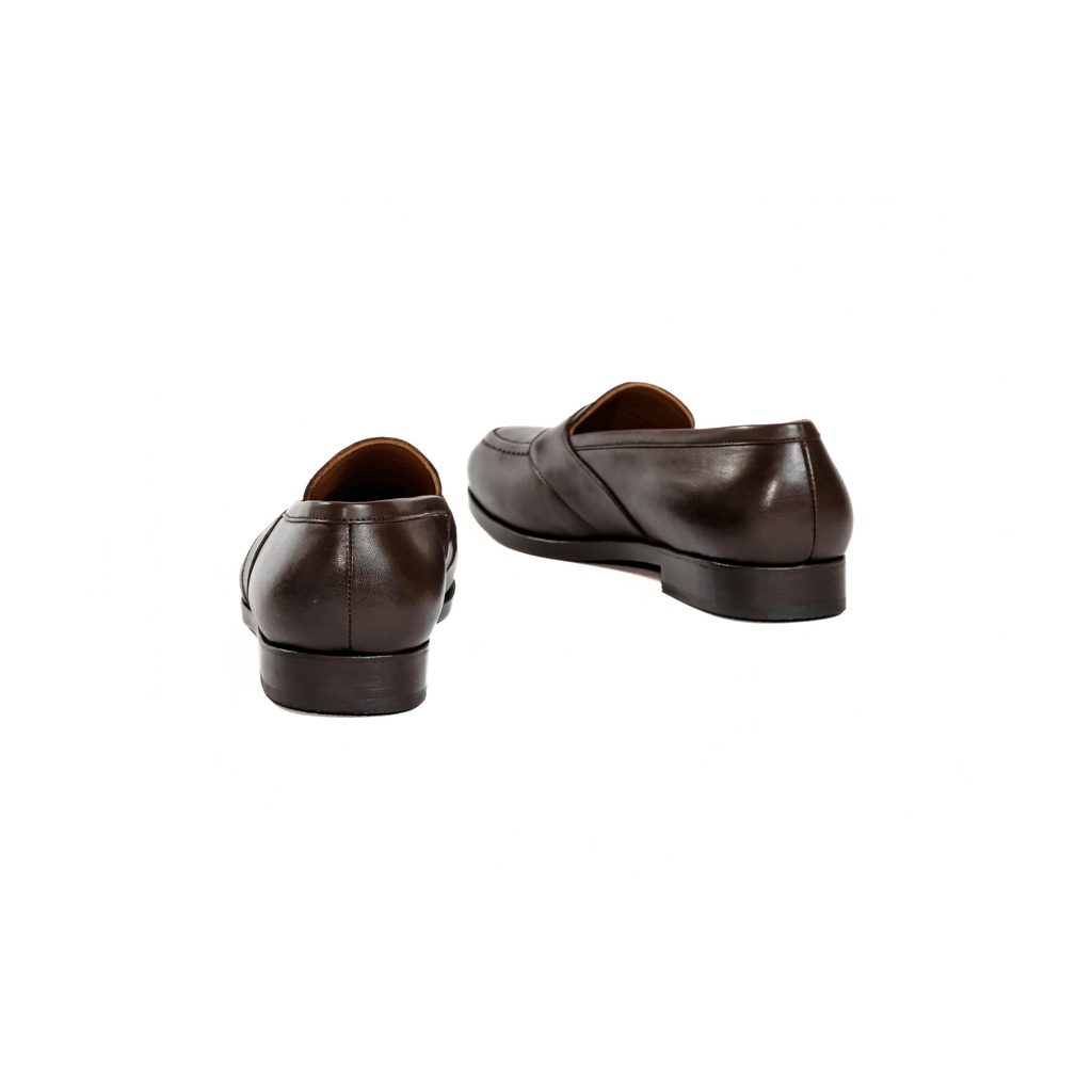 Full Strap Loafer in Dark Brown Cowhide