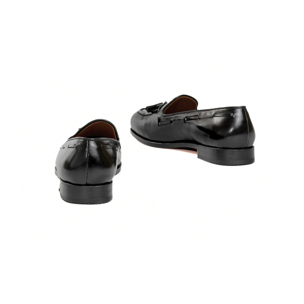Tassel Loafer in Black Calf