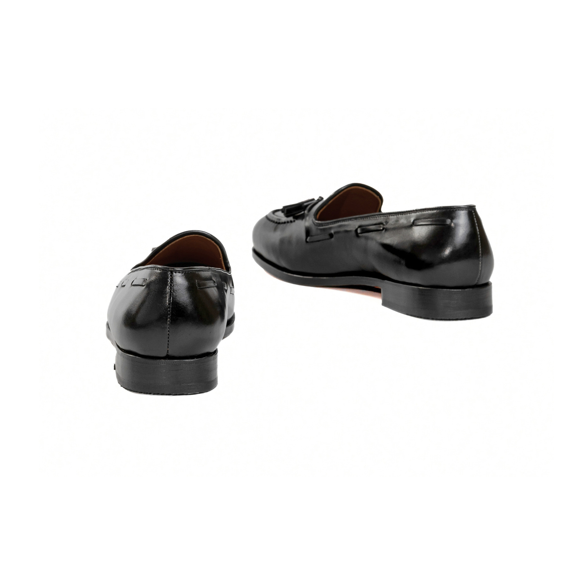 Tassel Loafer in Black Calf