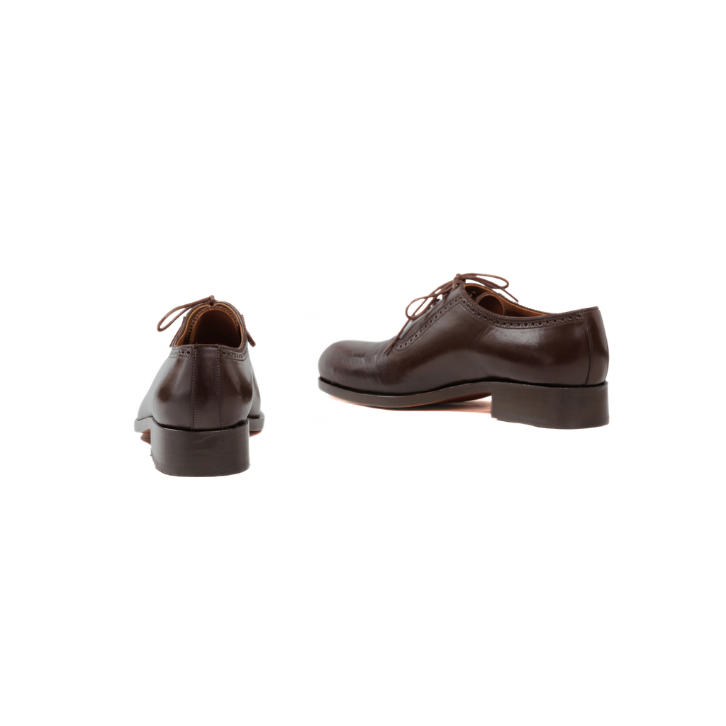 Adelaide Oxford in Dark Brown Cowhide