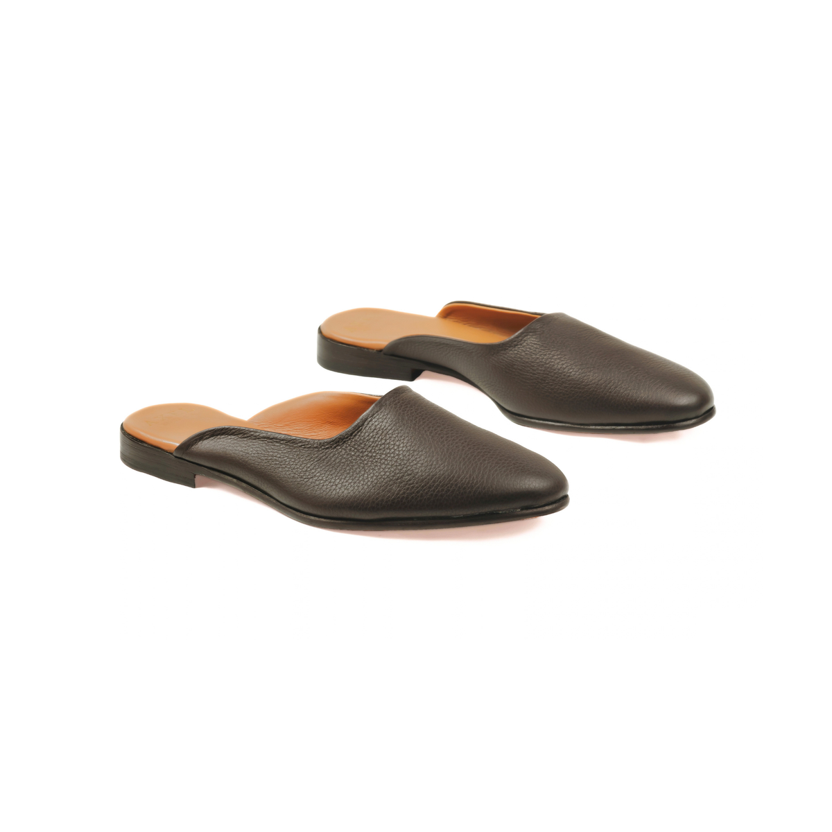 Pantoufle in Dark Brown Deerskin