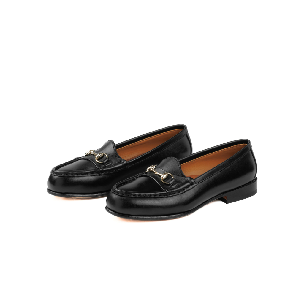 Femme Bit Loafer in Black Calf