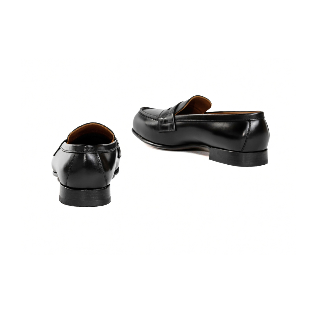 Femme Penny Loafer in Black Calf