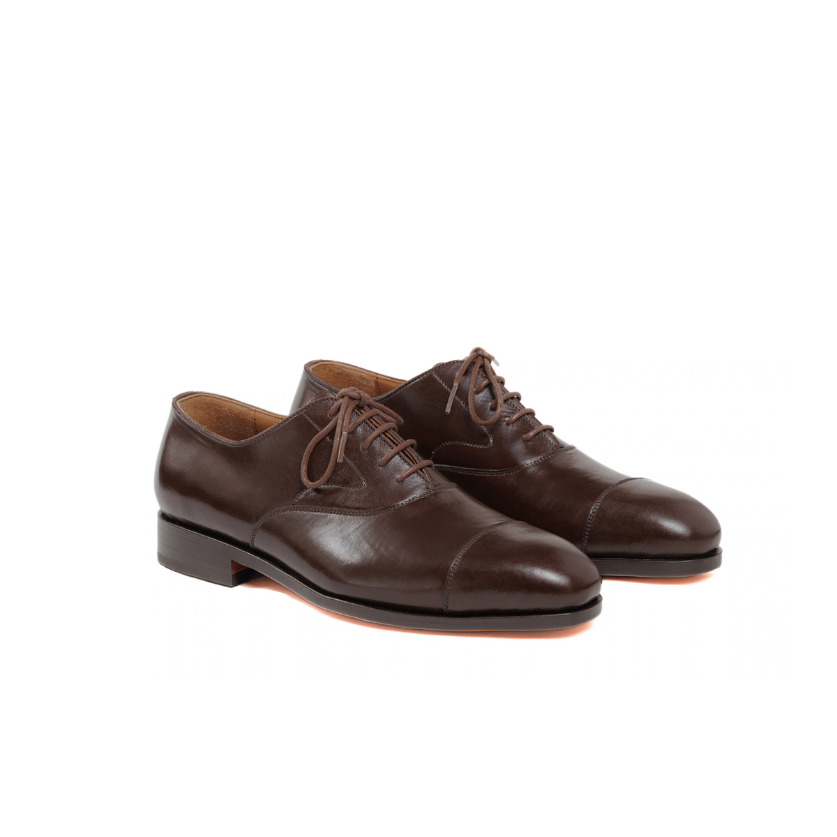 Captoe Oxford in Dark Brown Cowhide