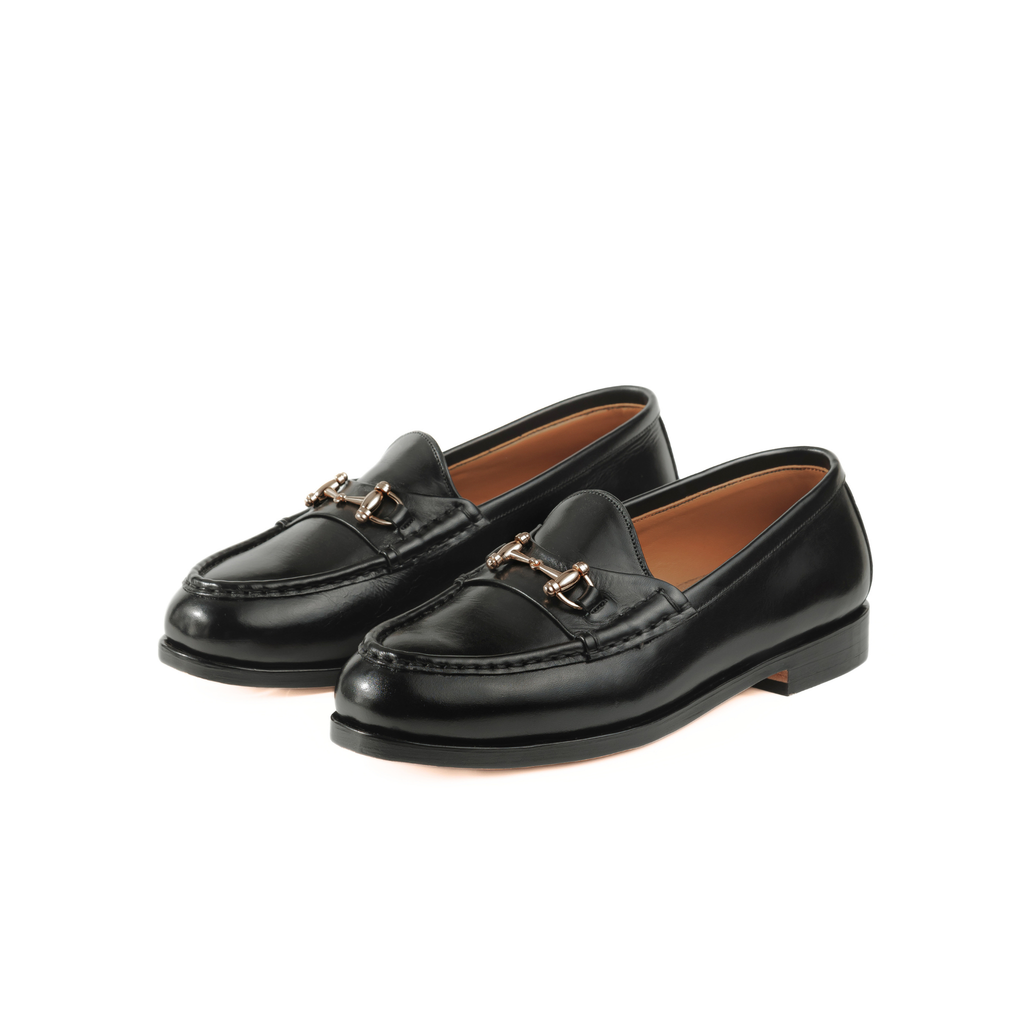 Bit Loafer in Black Calf