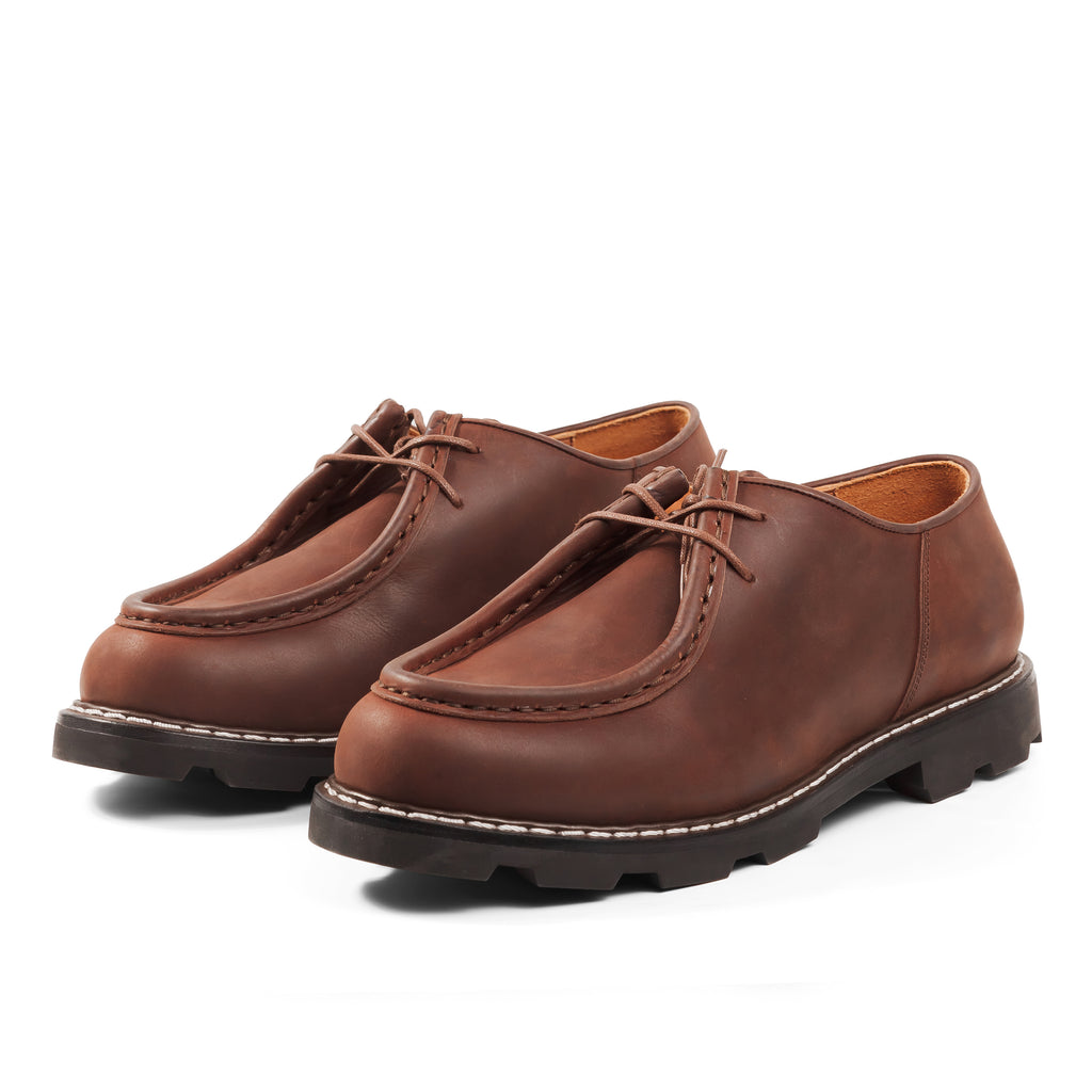 Country Derby in Redbrown Oiled Cowhide