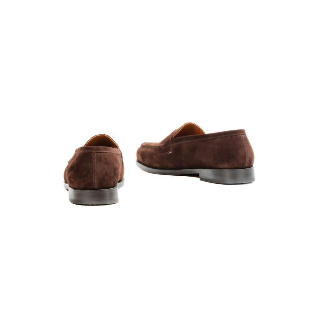 Classic Penny Loafer in Chocolate Suede