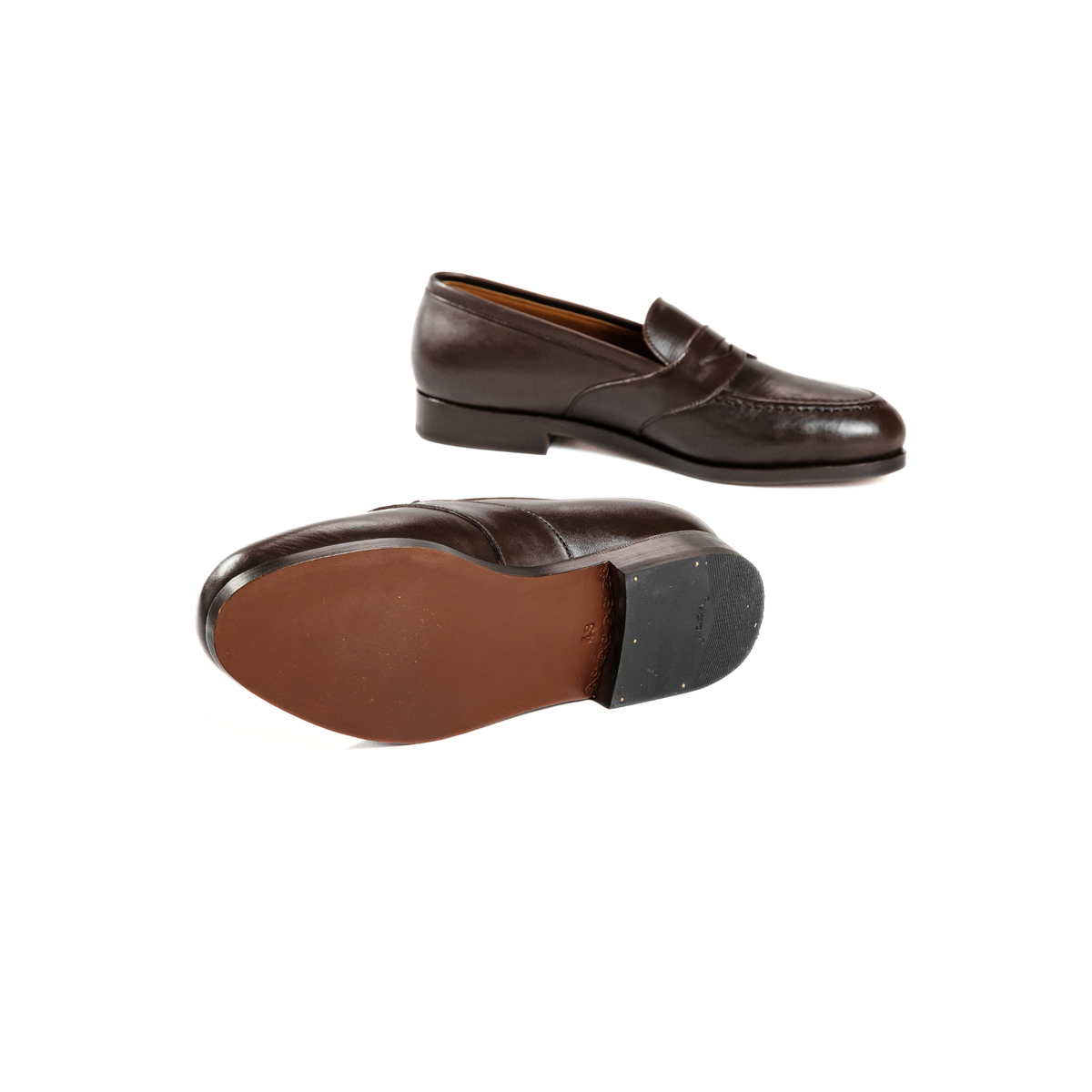 Full Strap Loafer in Dark Brown Cowhide