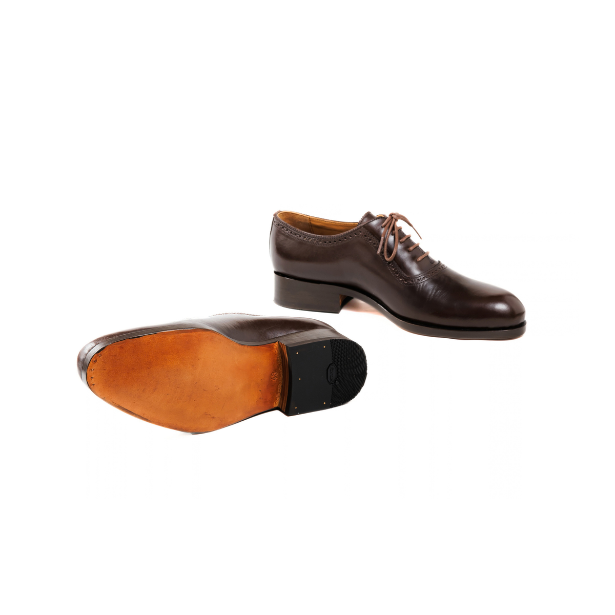 Adelaide Oxford in Dark Brown Cowhide
