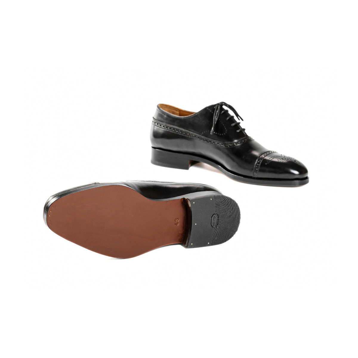 Balmoral Oxford in Black Calf