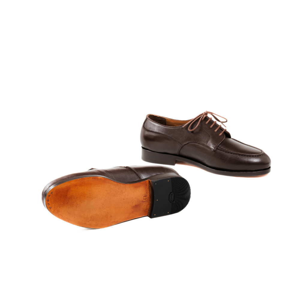 Golf Derby in Dark Brown Cowhide