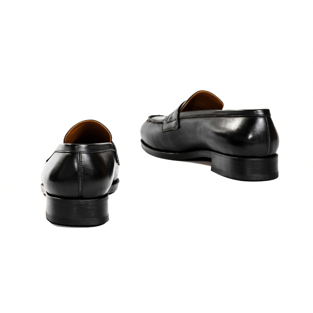 Classic Penny Loafer in Black Calf