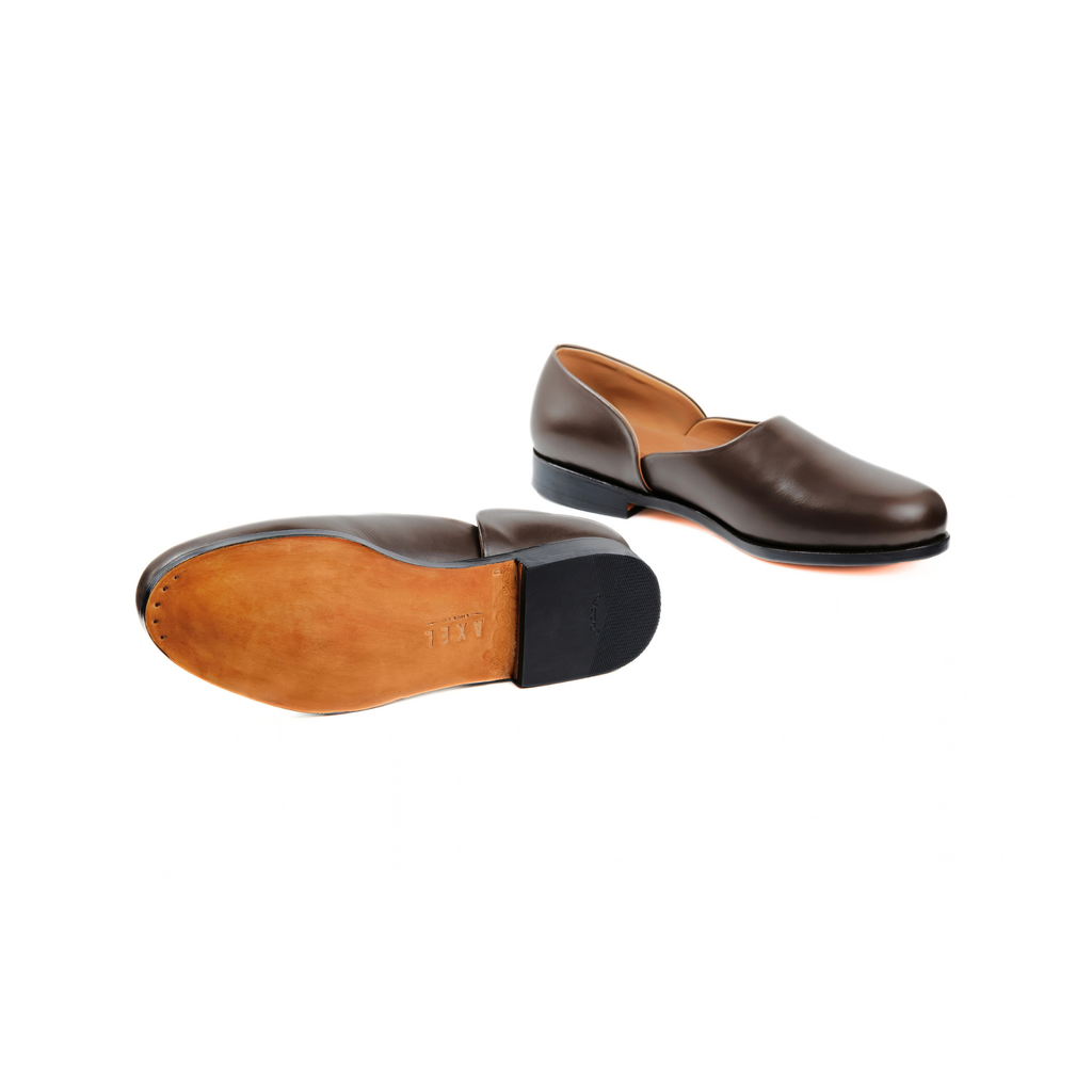 Slip On Loafer in Dark Brown Cowhide