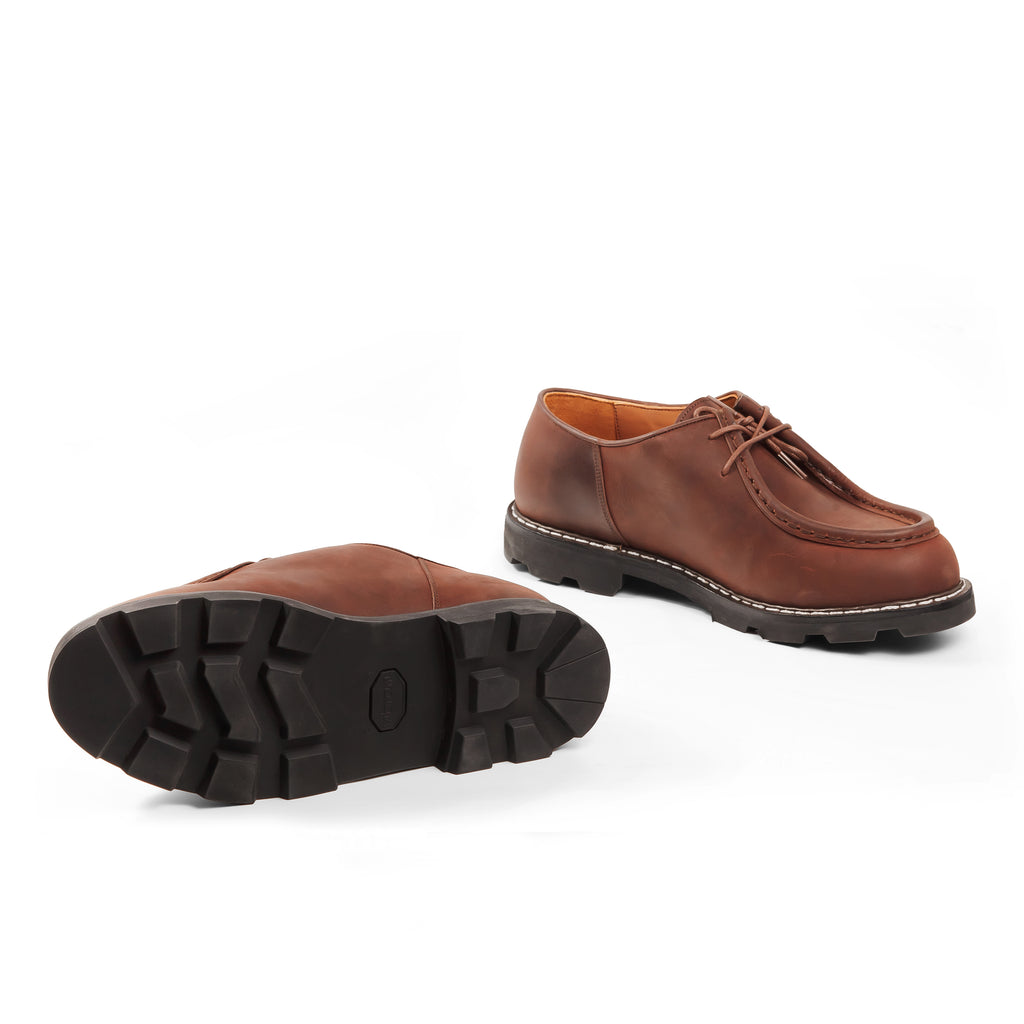 Country Derby in Redbrown Oiled Cowhide