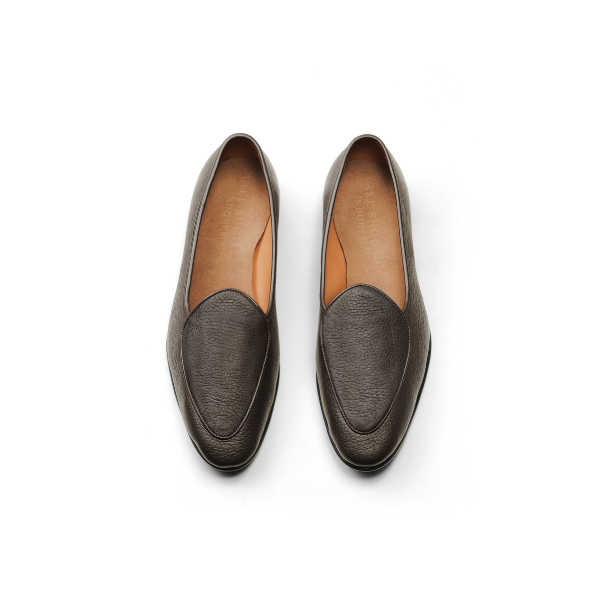 Belgian Loafer in Dark Brown Deerskin
