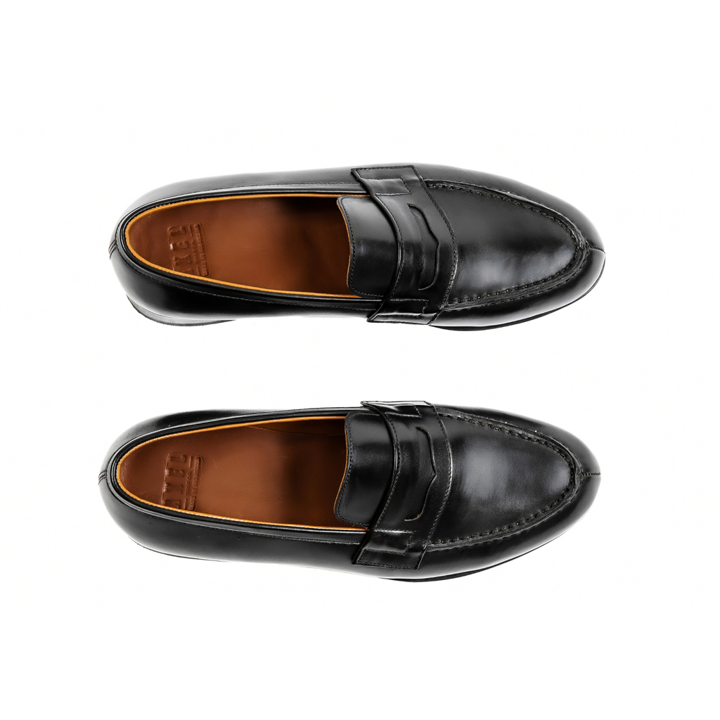 Classic Penny Loafer in Black Calf