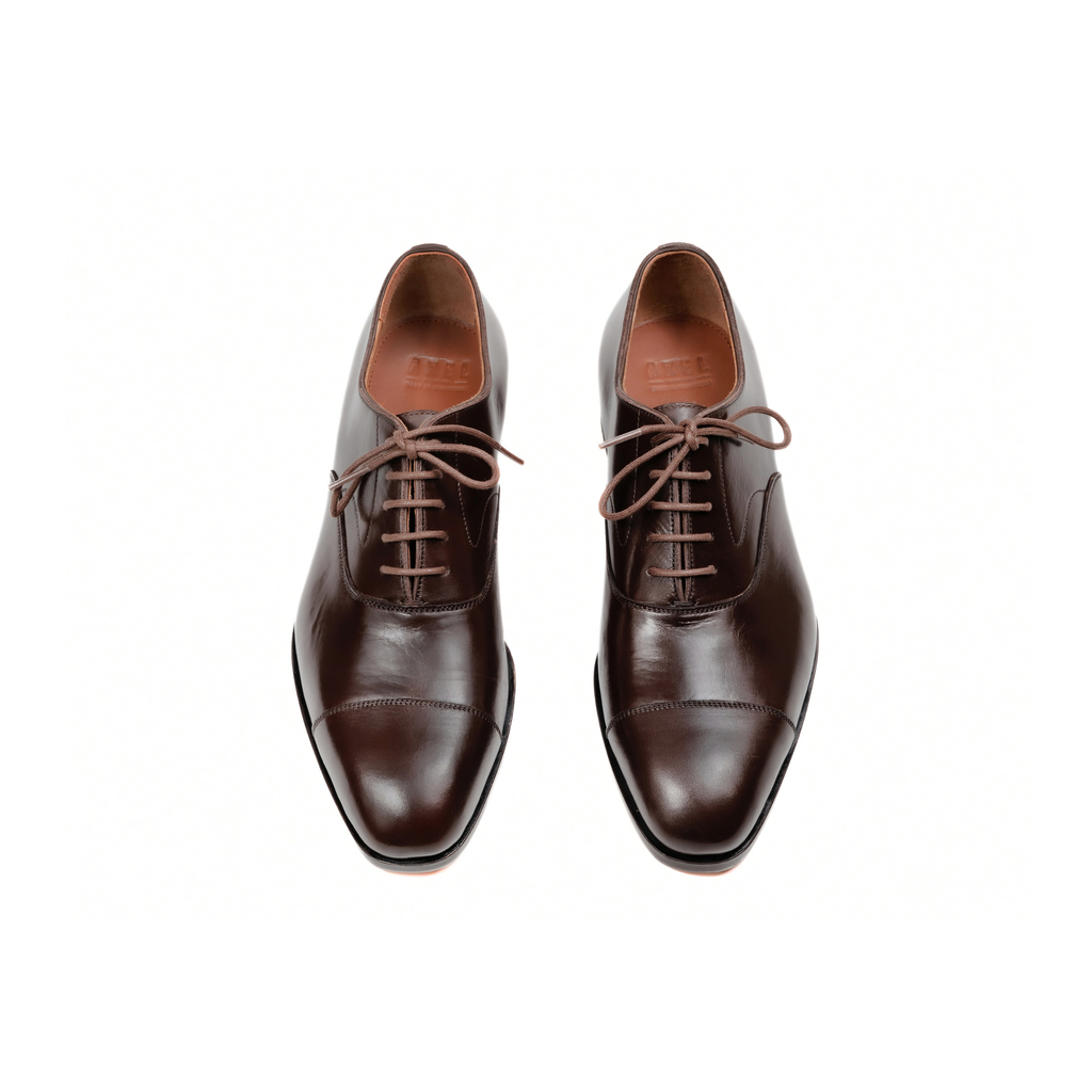 Captoe Oxford in Dark Brown Cowhide