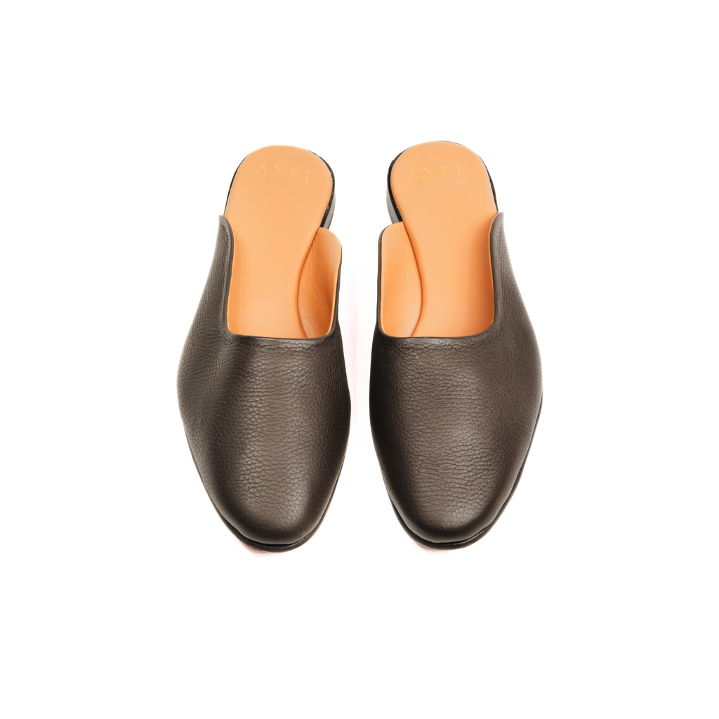 Pantoufle in Dark Brown Deerskin