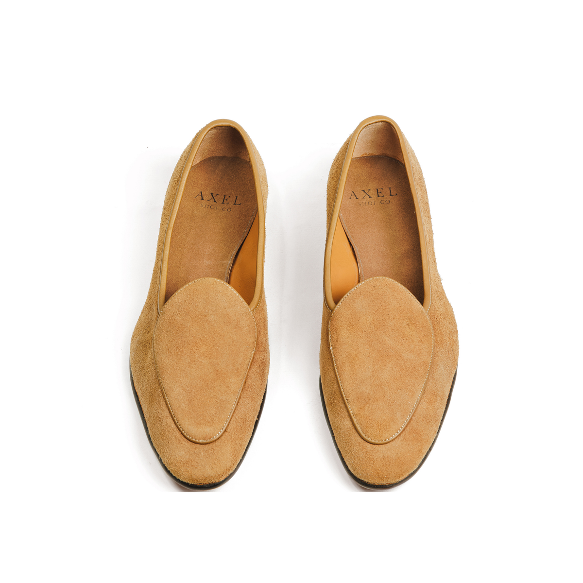 Belgian Loafer in Tan Reverse Deerskin