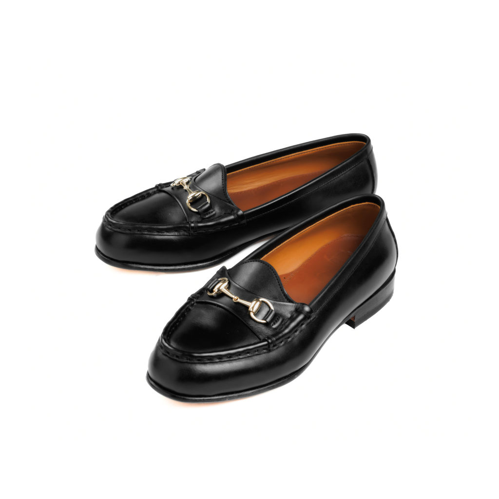 Femme Bit Loafer in Black Calf