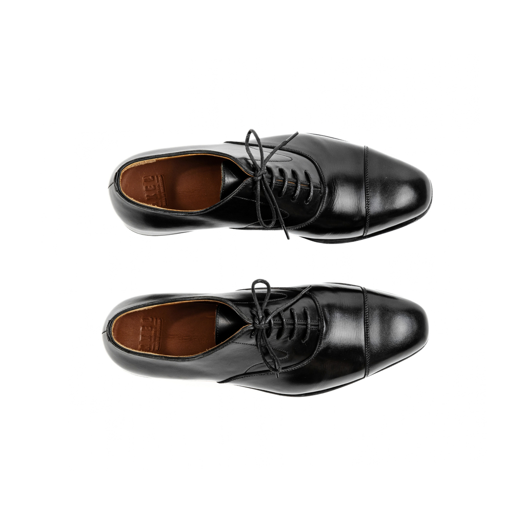 Captoe Oxford in Black Calf