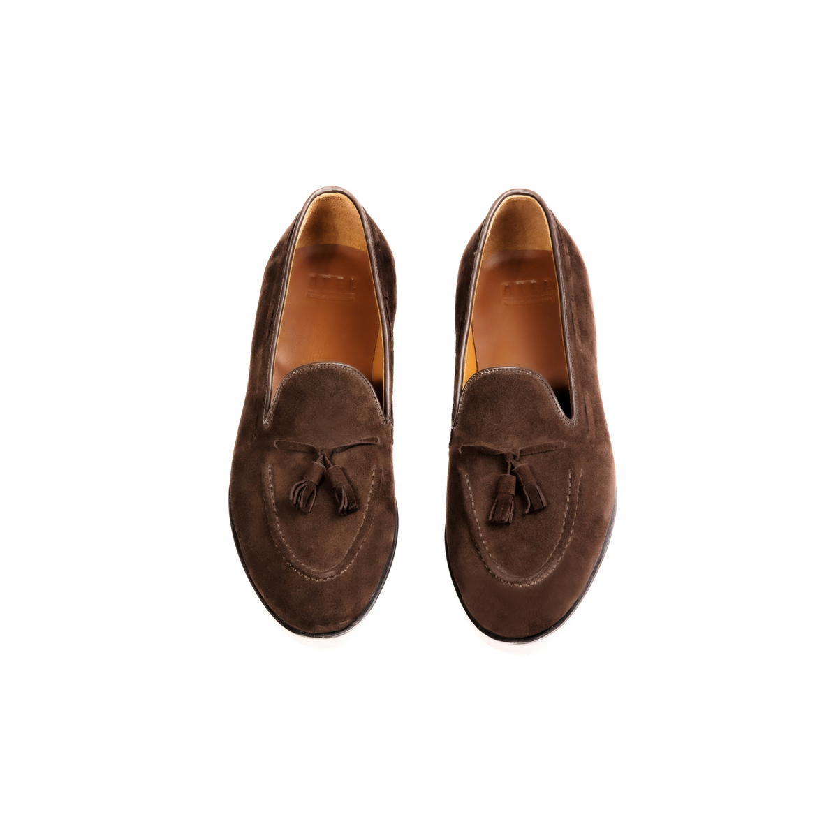 Tassel Loafer in Chocolate Suede